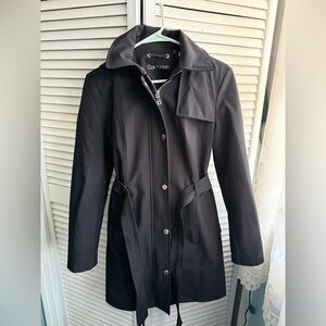 Calvin Klein Women's Black Trench Coat
